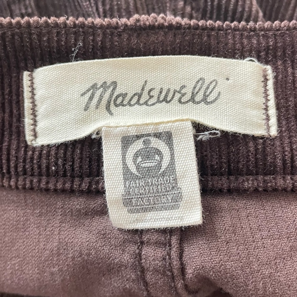 Madewell The Perfect Vintage Flare Pant in Brown Corduroy - Size 33 Petite - Picture 8 of 10